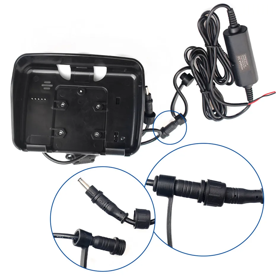 Fodsports Мотоциклетные аксессуары для GPS 1 шт. для док-станции держатель с 1 шт. кабель питания для 4,3 дюймов gps-навигатор для мотоцикла