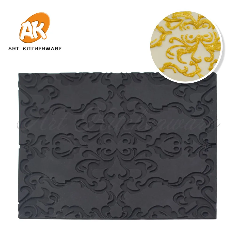 

Fondant Impression Mat Cake Mousse Mat Carving Design Mousse Mold Cake Decoration Cake Mold Lace Mat Baking Pastry Tools MCT-12