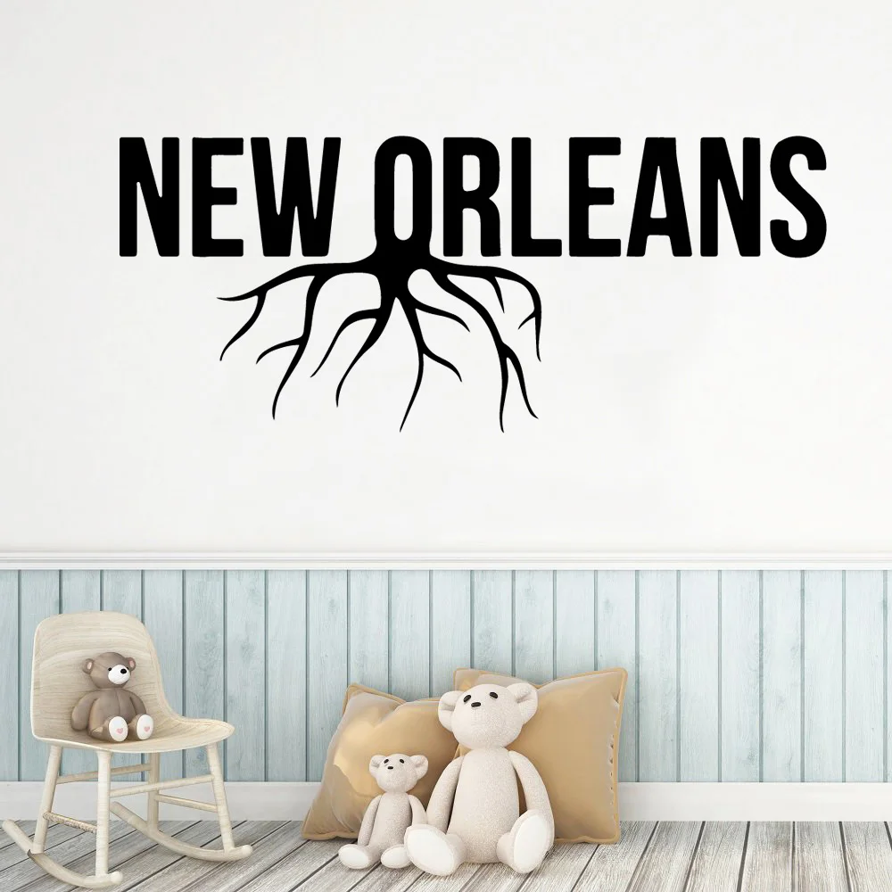 

Colorful neworleans Vinyl Wall Sticker Home Decor Stikers For Kids Rooms Decoration Wall Art MURAL Drop Shipping