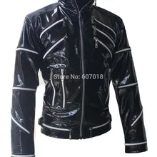 Редкий панк-рок мотоциклетный классический MJ Майкл костюм Джексон Beat it Черная куртка на молнии для фанатов лучший подарок