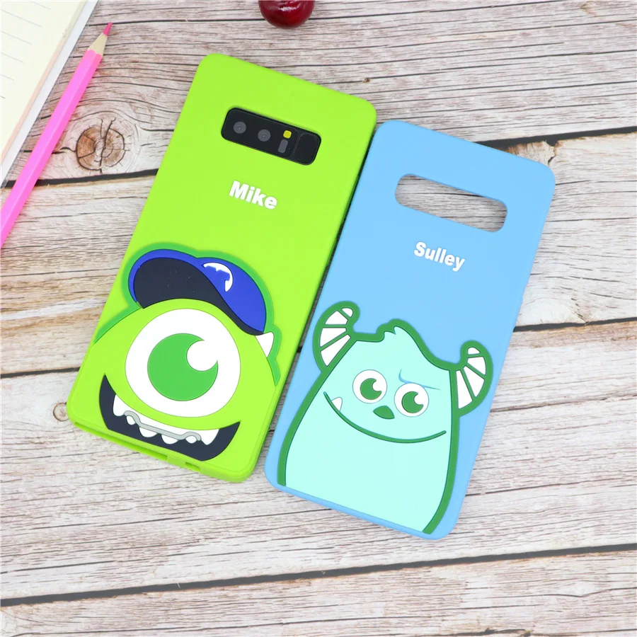 

3D Cartoon Monsters Sully Mike Phone Case for Samsung Galaxy S8 S9 S10 Plus S10e Note 8 Note 9 Soft Silicone Rubber Cover Coque
