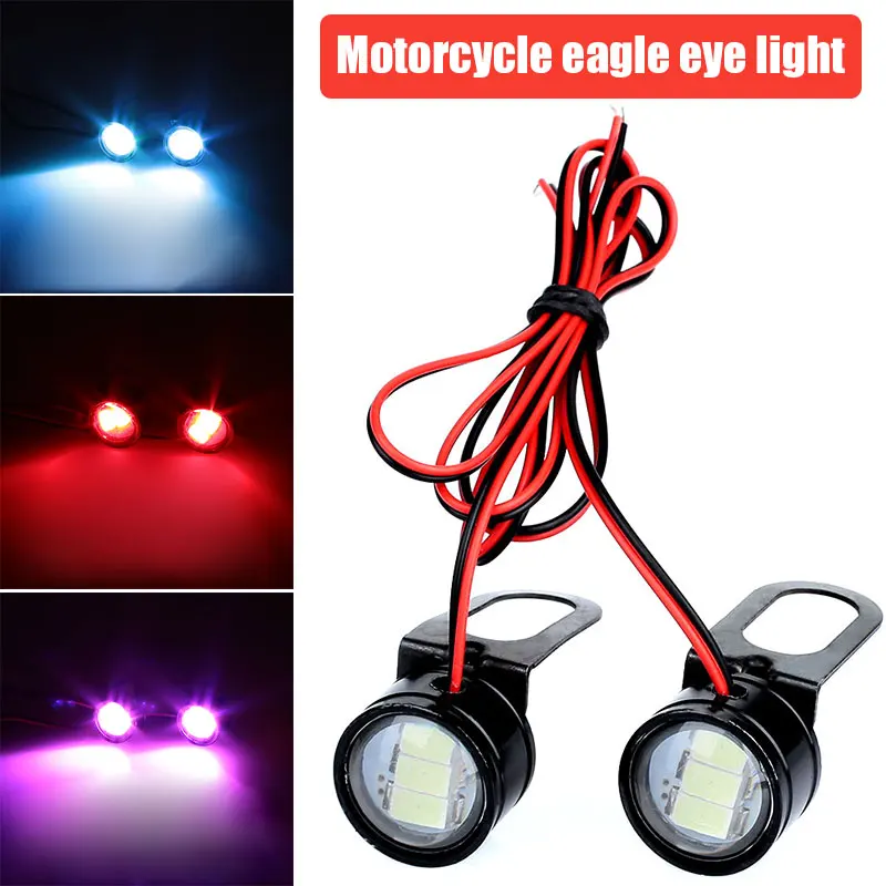 

2pcs Motorcycle Light DC 12V Daytime Running Lights DRL Eagle Eye Flashing Light Motorcycle Accessories