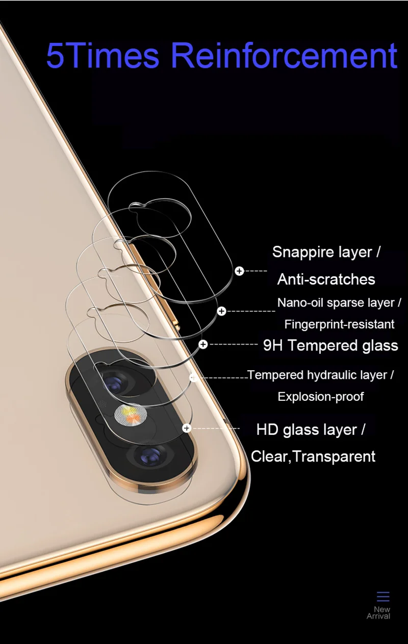 Стекло на iPhone XS Max XR X 10 7 8 Plus 9H твердость объектива камеры закаленное стекло+ металлический задний объектив защитное кольцо для iPhone