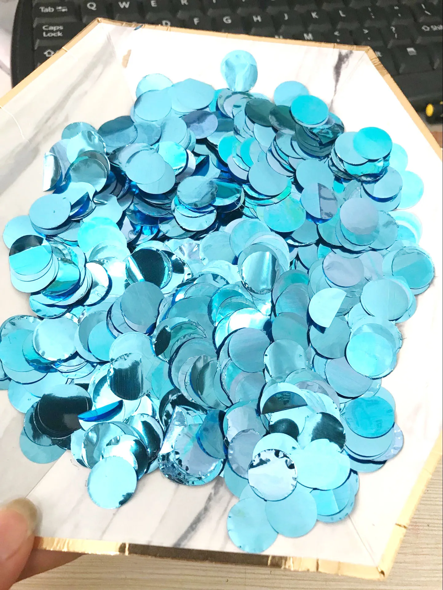 blue 1.5cm Звезды круглые 500 г 1,5 см конфетти стол золотой детский душ свадьба день рождения украшения День Святого Валентина воздушный шар "Конфетти" - Цвет: blue 1.5cm