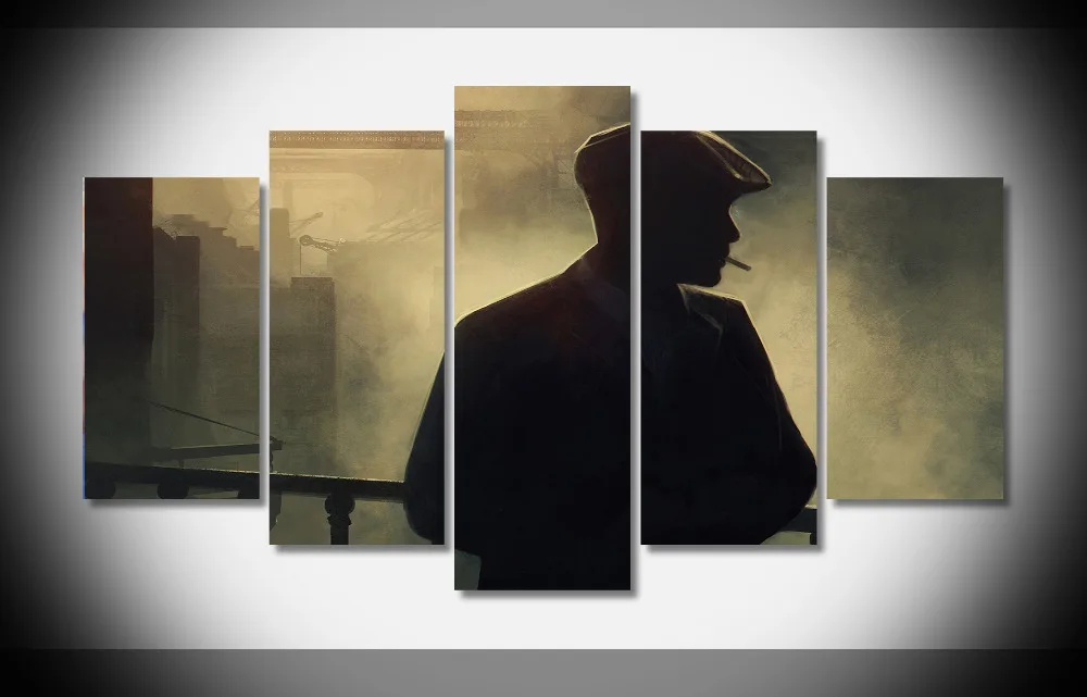 

8002 peaky blinders cillian murphy TV series poster Framed Gallery wrap art print home wall decor wall picture Already to hung