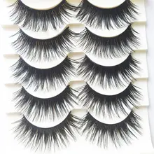 5 пар, ручная работа, черные Объемные Накладные ресницы, макияж, очень толстые длинные накладные ресницы, женские косметические инструменты для наращивания