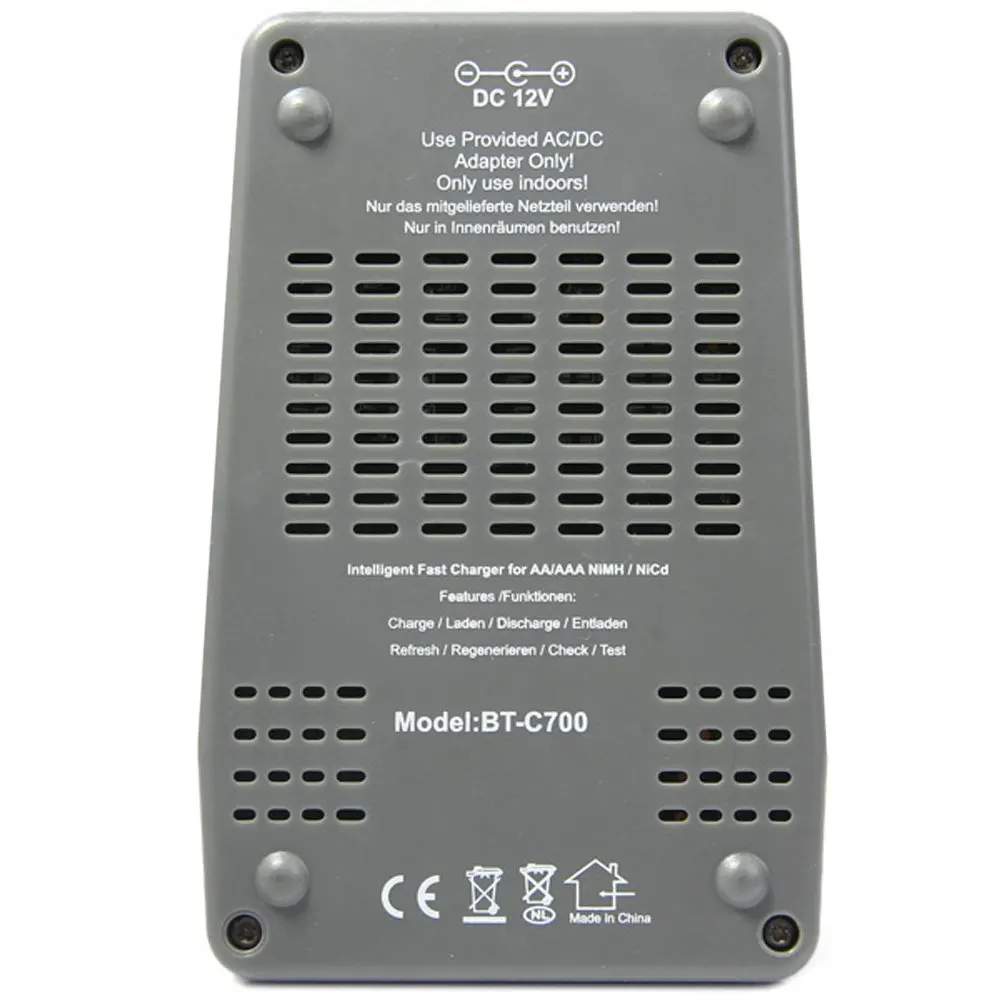 Opus BT C700 4 слота интеллектуальное зарядное устройство AA AAA с ЖК экраном EU Plug Ni MH NiCd