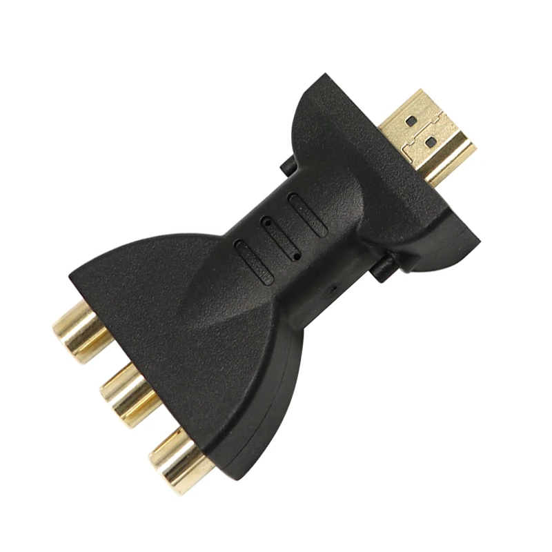 Позолоченный HDMI в 3 RGB RCA видео аудио адаптер AV компонентный преобразователь 720P 1080P цифровой сигнал для HDTV DVD