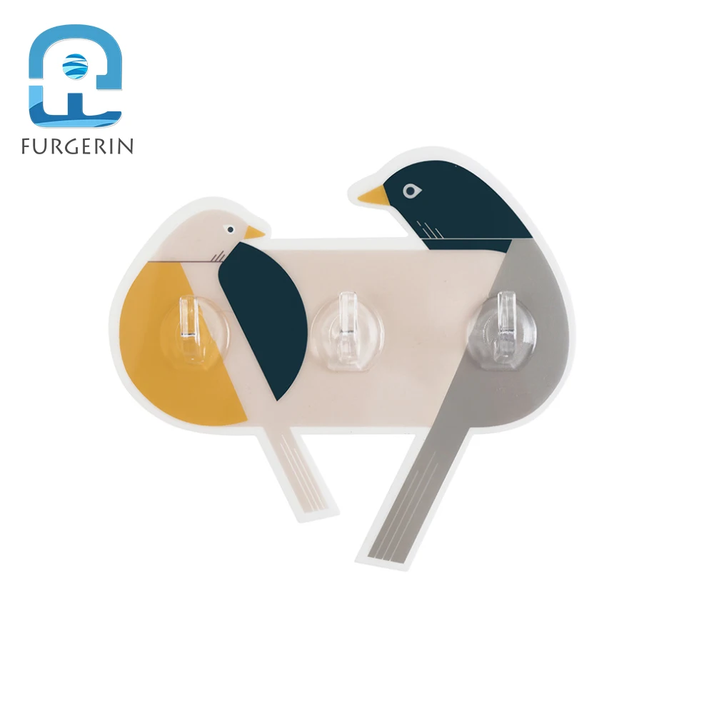 

FURGERIN Towel Hanger Key Holder Wall Hook Minimalist coat hanger key holders home organizer Room Accessoies animal hook