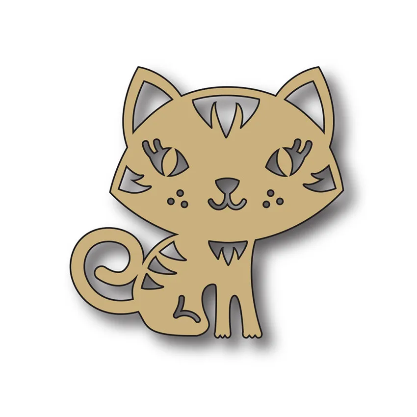 

YaMinSanNiO Cat Tree Animal Metal Dies Cutting Dies Scrapbooking Embossing Dies Cut Stencils Cards Craft Dies for New 2019