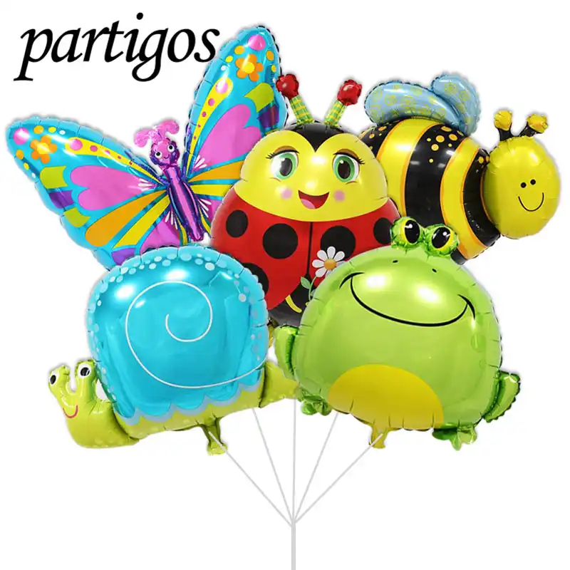 1 шт./партия воздушные шары в виде пчелы с изображением насекомых лягушки воздушные шары Улитка для детского сада украшения на вечеринку дня...