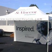 Рекламный тент с логотипом на заказ, 20 кг, рекламный тент с рамкой из алюминиевого сплава, тент с цифровой печатью 10*15, коммерческий навес для сада