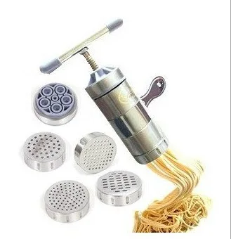 

Stainless Steel Noodle Maker With 5 Models Manual Noodles Press Pasta Machine Kitchen Tools Vegetable Fruit Juicer
