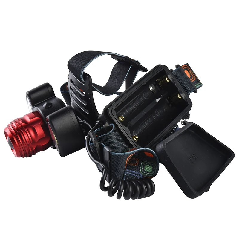Litwod Z402305 XM L T6 + 2 * COB светодиодный налобный фонарь для использования 2*18650