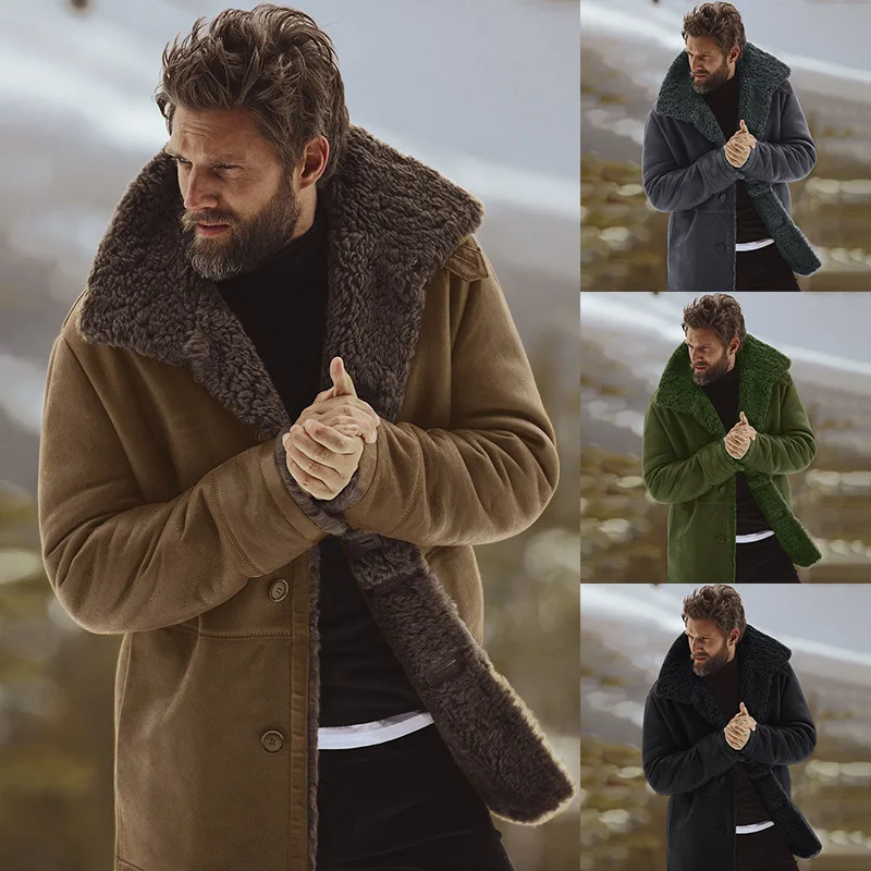 2018 Winter Men Coat Fashion Brand Clothing Fleece Lined Thick Warm Woolen Overcoat Male Wool Blend Men's Coat Plus Size Presale 2018 Winter Men Coat Fashion Brand Clothing Fleece Lined Thick Warm Woolen Overcoat Male Wool Blend Men's Coat Plus Size Presale