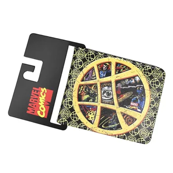 

Doctor Strange Anime Movie Print Wallets Animation Comics Purse PU Leather Card Money Bag portefeuille femme Casual Short Wallet