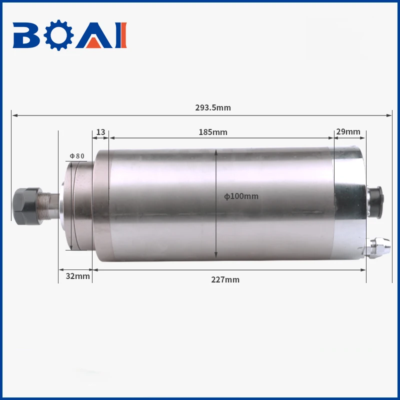 HQD GDZ-24-1/3.2kw диаметр 100 мм вперед высокая скорость с водяным охлаждением шпинделя гравировка машины аксессуары