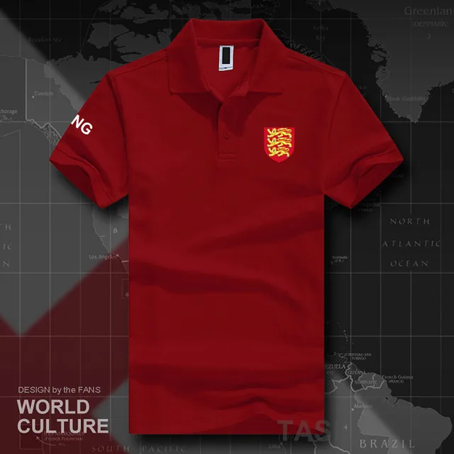 England English ENG UK polo shirts men short sleeve white brands