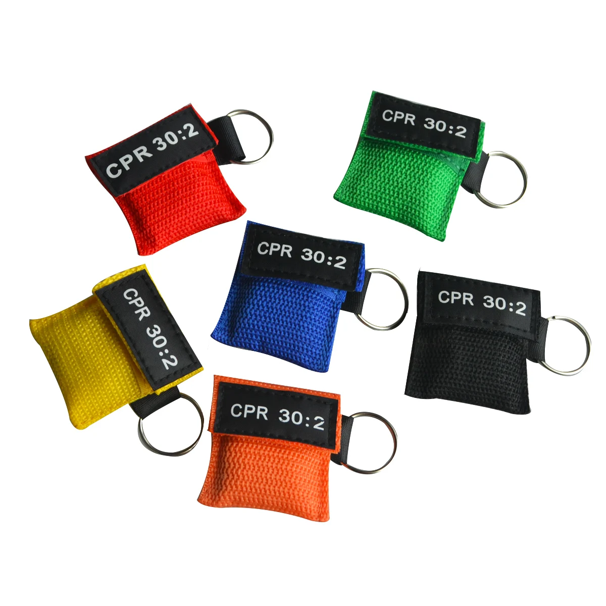 1pcs New CPR Resuscitator Mask 30:2 CPR Keychain Disposable Emergency Skill Training Face Shield For Health Care Tools 6 Colors
