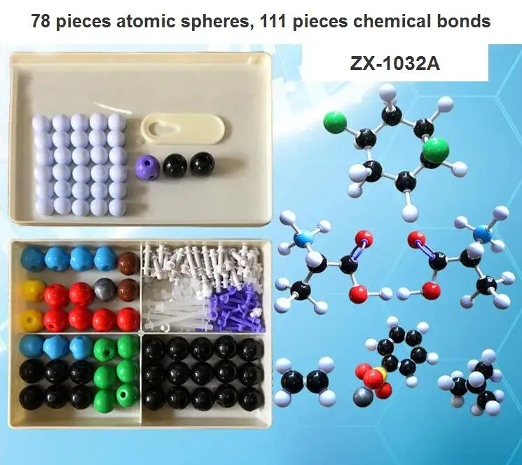

ZX-1032A molecular structure model high school student chemical ball stick proportional model for teacher and student