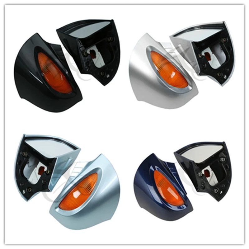 

Pair Silver Rear View Mirrors Turn Signal For BMW R1100 RT R1100 RTP R1150 RT Motorcycle