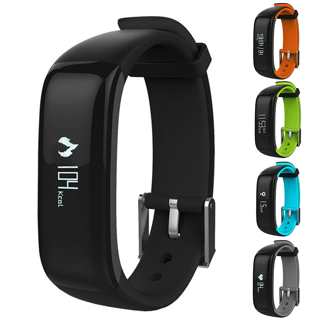 P1 Bluetooth Smart часы браслет группа крови Давление монитор сердечного ритма IP67