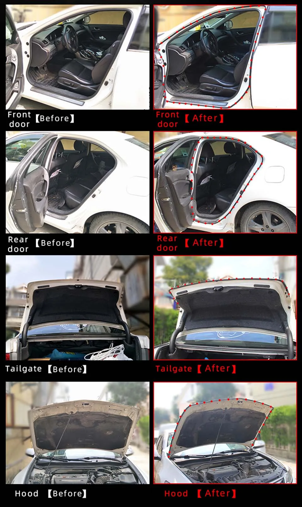 Car Door Seal Strips Sticker  (10)