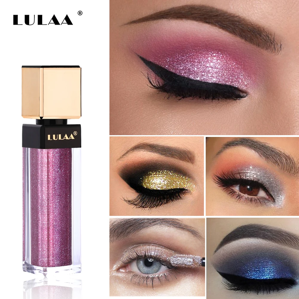 

New Eye Shadow 12 Color Makeup Eye Shadow Waterproof Magnificent Metals Glitter Glow Liquid Eyeshadow Shimmer Smokey Shadows