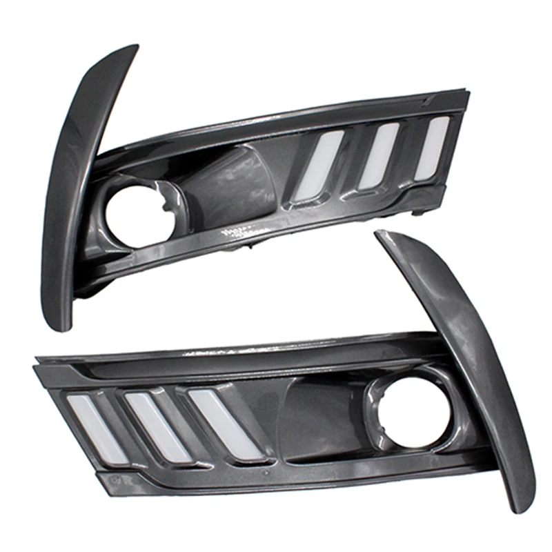 SUNKIA 2Pcs/Set LED Daytime Running Light DRL for Toyota Corolla 2016 2017 2018 with Amber Turn Signal Fog Lamp Hole sunkia 2pcs set led daytime running light waterproof drl for chevrolet malibu 2012 2013 2014 drl fog lamp modify turn signal