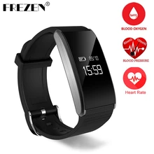 Frezen A58 сердечного ритма SmartBand Приборы для измерения артериального давления часы браслет крови кислородом Мониторы IP67 Водонепроницаемый браслет с удаленного Камера