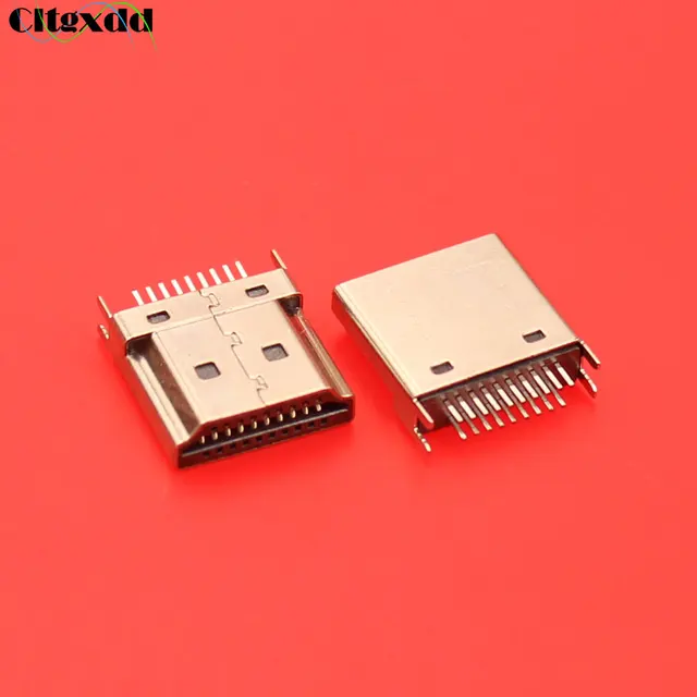 Conector de interfaz de enchufe macho cltgxdd HDMI de 19 pines, 2 pines de fila 19Pin (10pin 9pin) espaciado de 1,6 MM para equipo HD enchufe HDMI Conector de interfaz de enchufe macho cltgxdd HDMI de 19 pines, 2 pines de fila 19Pin (10pin 9pin) espaciado de 1,6 MM para equipo HD enchufe HDMI