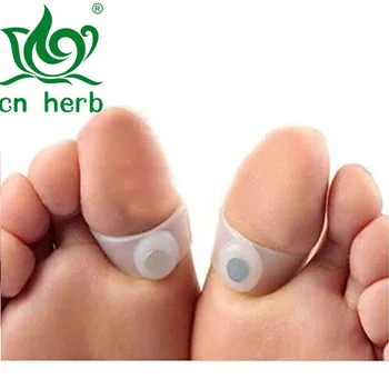 

Cn Herb 2 Pairs Slimming Silicone Foot Massage Magnetic Toe Ring Fat Weight Loss Health