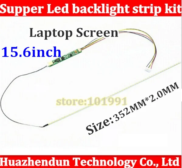 

1pcs/lot 352mm Adjustable brightness led backlight strip kit,Update your 15.6inch laptop ccfl lcd to led panel screen