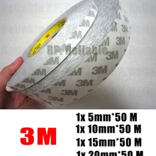 Смешанные 4 шт. 5 мм/10 мм/15 мм/20 мм ширина* 50 м 3 м двухсторонняя клейкая лента для электронной панели, сенсорный экран, светодиодная лента
