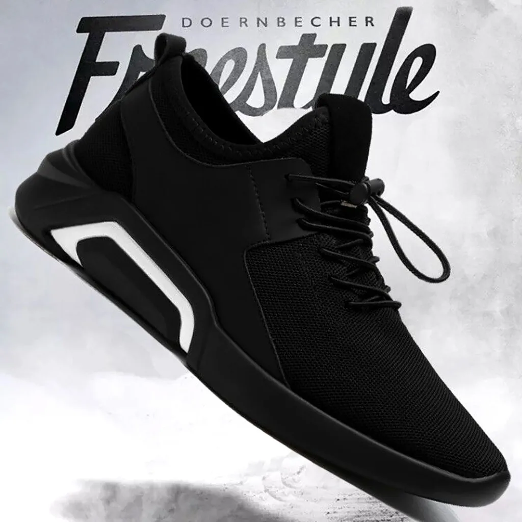 

2019 New Breathable Comfortable Mesh Men Shoes Casual Lightweight Walking Male Sneakers Fashion Lace Up Footwear