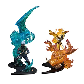 

Naruto Shippuden GK Kakashi Naruto Action Figurines Uzumaki Kurama Kizuna Relation Statue figure T30
