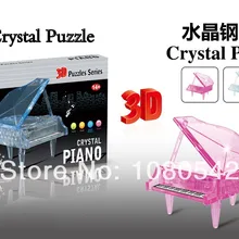 Новинка хрустальные DIY фортепиано 3D головоломка горячие игрушки образовательные Забавные игрушки Пазлы для детей