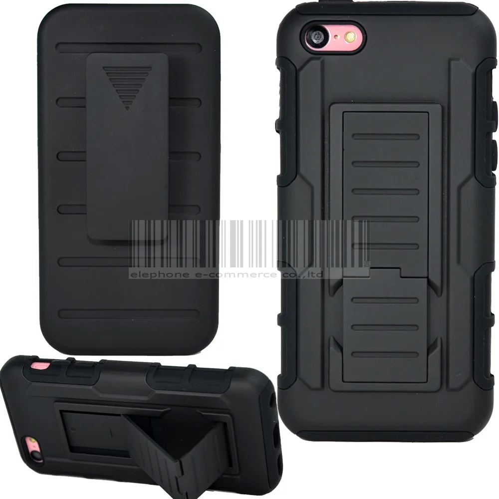

Phone Case For Apple Heavy Duty Shockproof hybrid Armor Impact Kick stand Case Cover+Holster With Belt Clip For Apple iPhone 5C