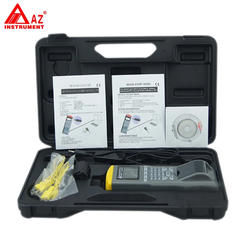 

AZ-9881 Portable Printer K Dual Input Thermocouple Temp Datalogger