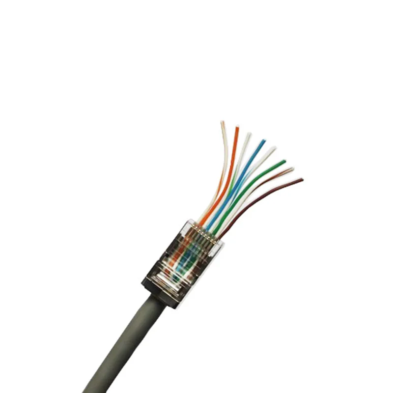 AIXTON EZ RJ45 разъем Ethernet Кабельный CAT5E CAT6 сеть 8P8C экранированные модульные клеммы