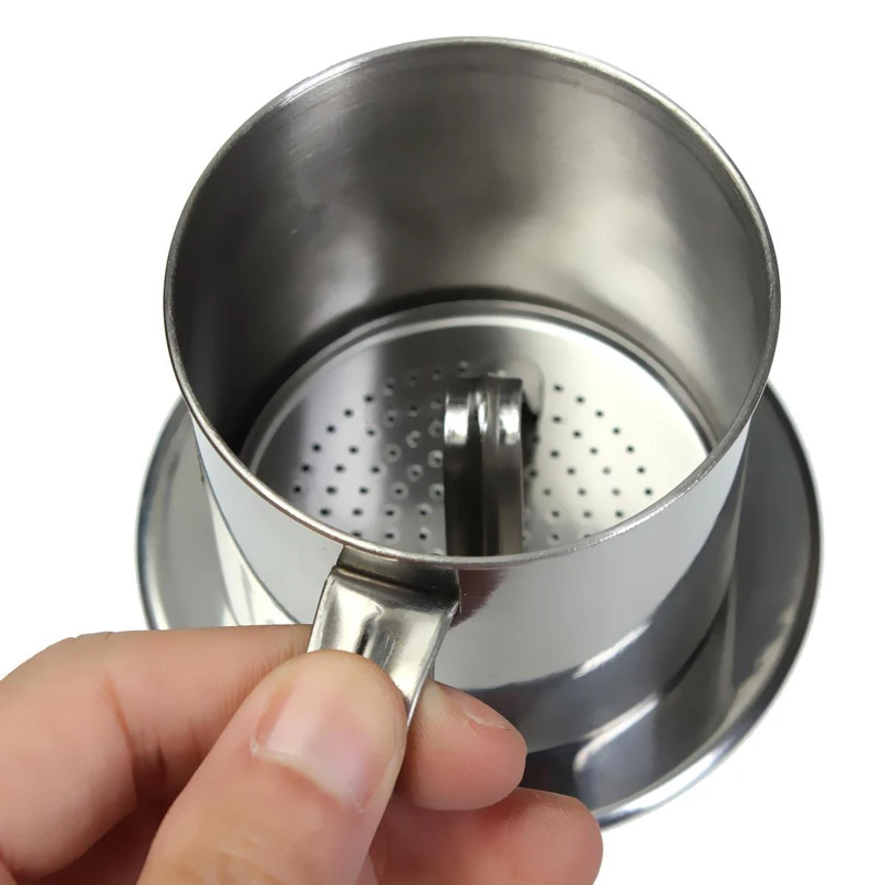 Stainless Steel Coffee Drip Filter Coffee Pot Maker Infuser Strainer Cup Set For Coffeeware Tools 5.5 x 6.5cm