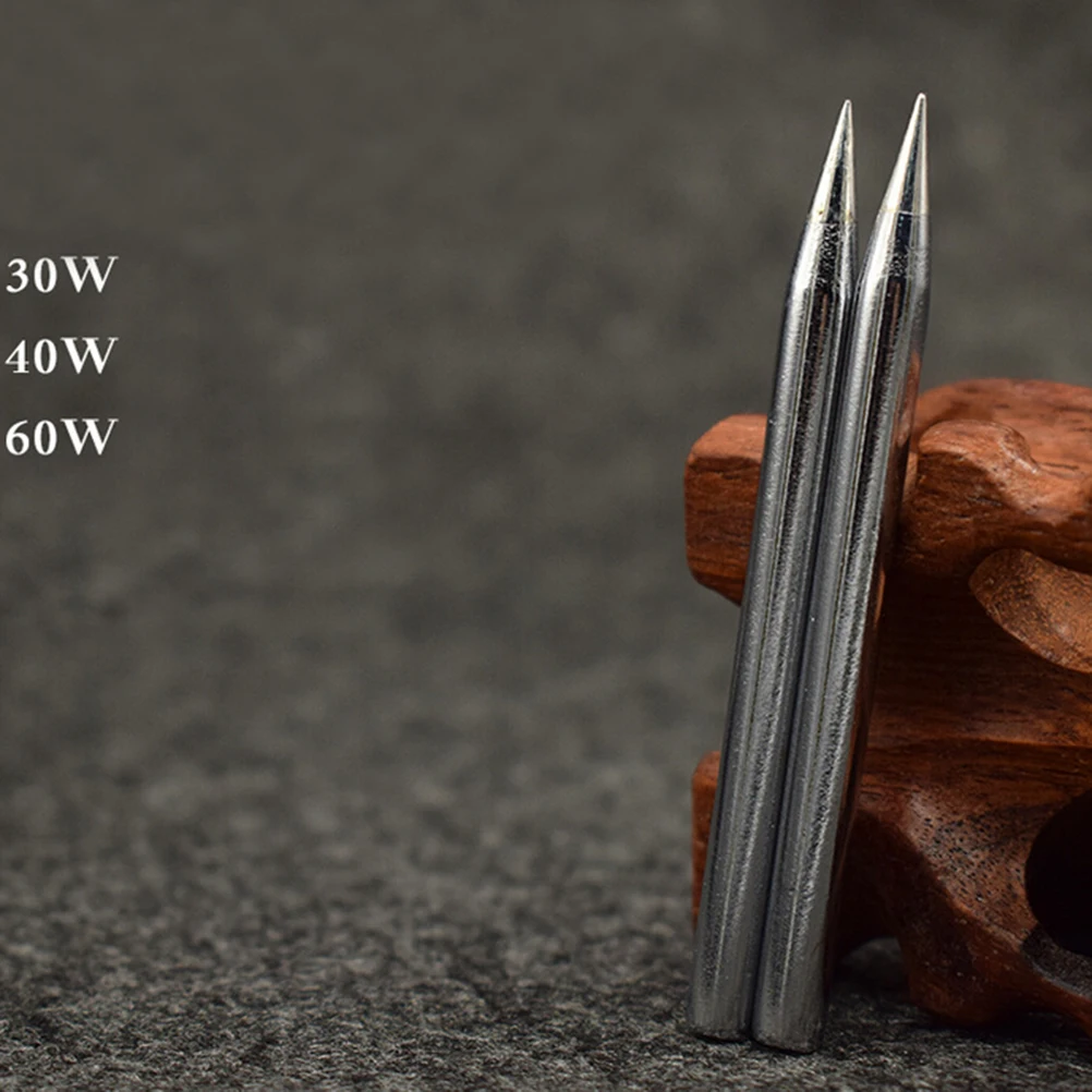 

5pcs Solder Tips for Soldering Station diameter silver Replaceable Iron Tool 3.5mm 30W
