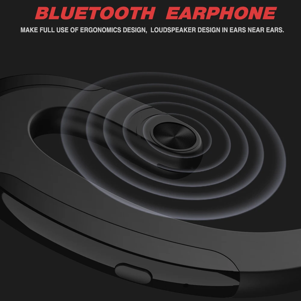 Беспроводные наушники Bluetooth свободные руки костная проводимость с микрофоном
