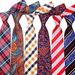 Ft18c Новые 8 см Классические 100% шелк Для мужчин галстук моды шеи Галстуки Пейсли Галстуки в полоску для Для мужчин галстук Бизнес свадебная