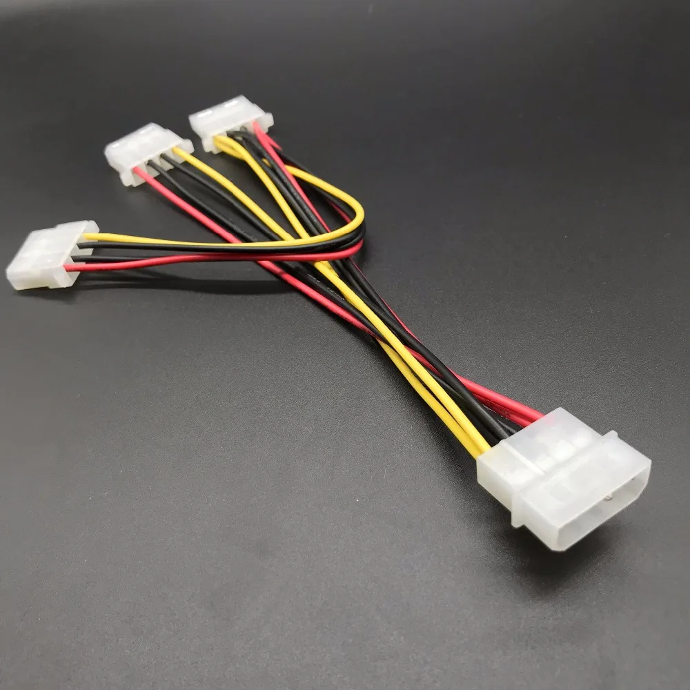 Распределительный кабель Molex 3 Way 1 блок питания для ПК адаптер блока LP4 доставка