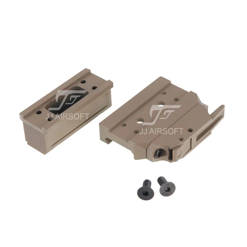 

JJ Airsoft BOBRO Style QD Mount with Riser / High Mount for T1 / T-1 Red Dot (Tan)