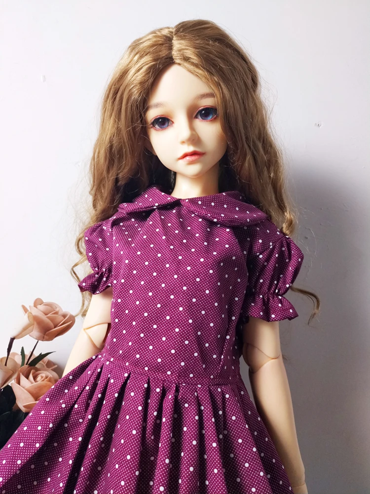 T02-X548-1 Одежда для кукол Blyth 1/3 1/4 bjd 1/6 аксессуары для кукол хлопковое классическое платье с цветочным рисунком 1 шт