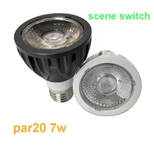 Светодиодный прожектор par20 10w E27 с регулируемой яркостью 130-140lm COB 3 года гарантии