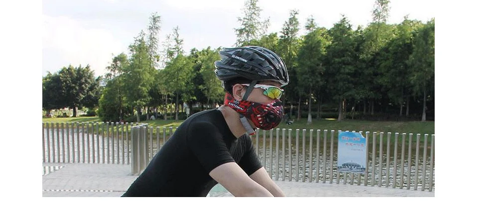 XINTOWN PM2.5 велосипедная маска ветрозащитная езда дышащий угольные фильтры пыли смога защитный Неопреновая Маска для мужчин и женщин