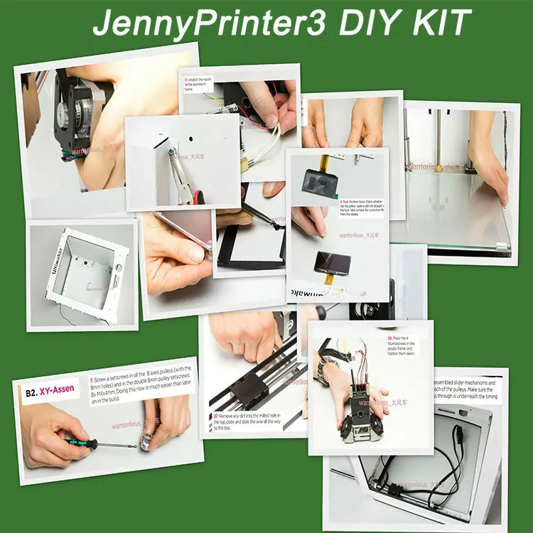 Новинка! JennyPrinter3 автоматическое выравнивание 3D принтер DIY KIT идеально совместим с оригинальным Ultimaker 2 UM2 в комплекте все части